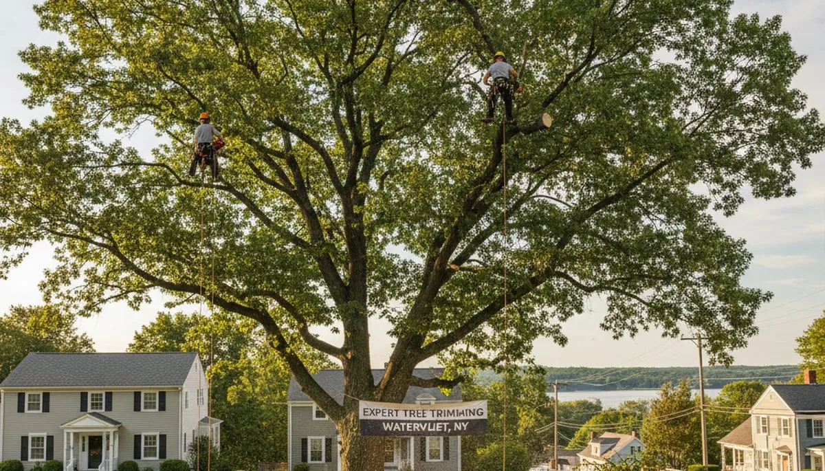Professional tree removal service crews working in Albany, NY